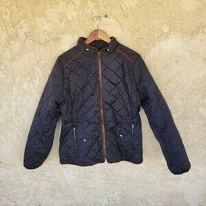 Ladies Spring Summer Quilted Water Repellent Womens Zipped Jacket size  Large